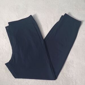 Banana Republic Mens Pants 34x31 Black Blue Elastic Waist Jogger Style Tapered